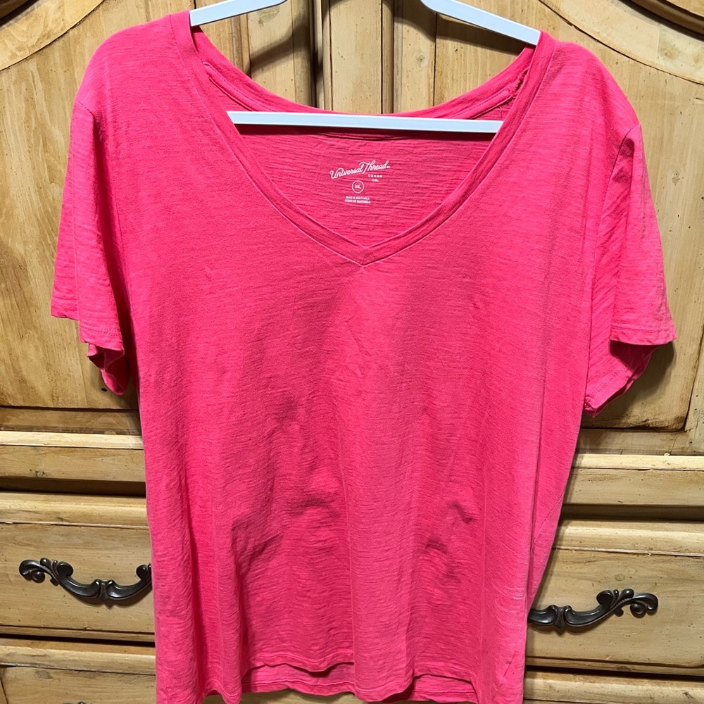 Universal Thread Pink Relaxed Short Sleeve T-Shirt